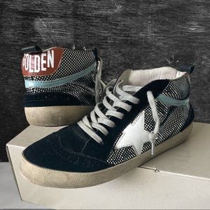 Golden Goose | Women's Shoes | Mid Star Sneakers in Disco Glitter | Size 38